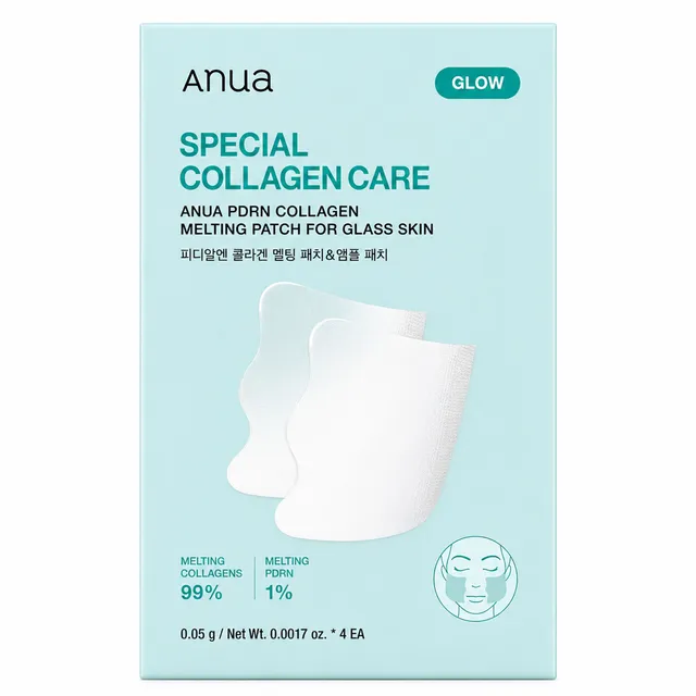 ANUA PDRN Collagen Melting Patch For Glass Skin 4pcs