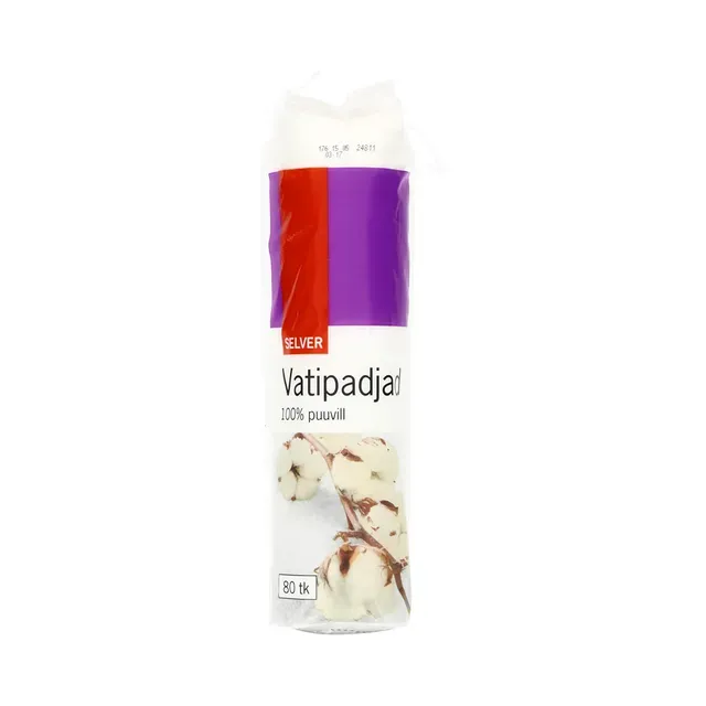 Vatipadjad ümmargused, SELVER, 80 tk