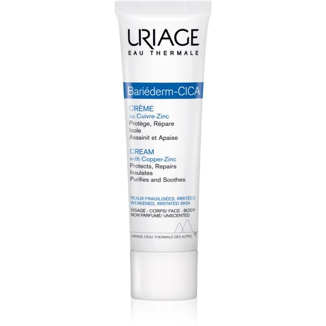 Uriage Bariéderm Cica-Cream with Copper-Zinc Parandav kreem vase ja tsingiga pantenooliga 15 ml