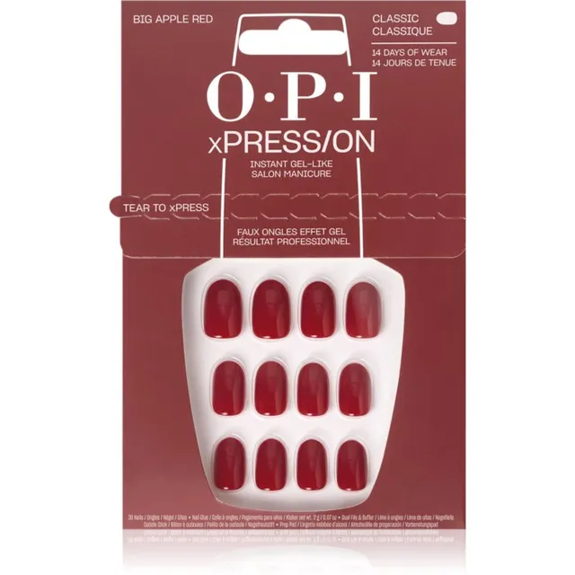 OPI xPRESS/ON Kunstküüned Big Apple Red 30 tk