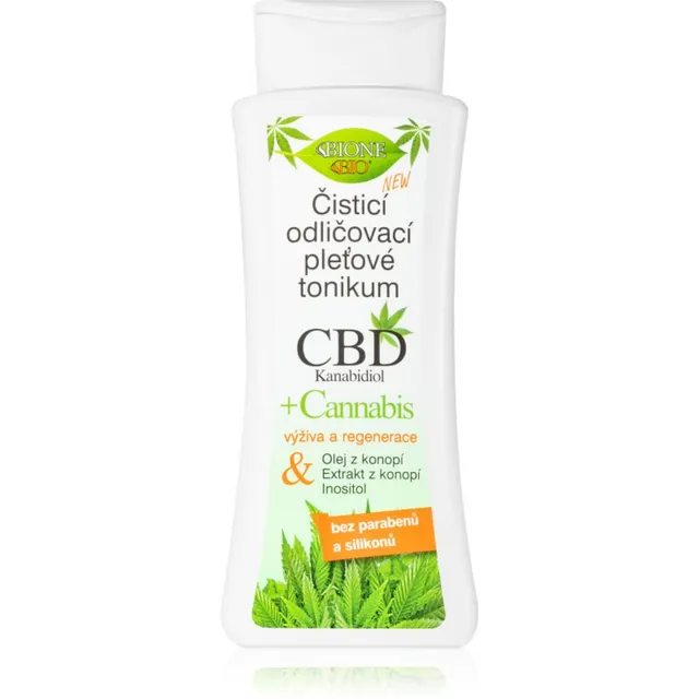 Bione Cosmetics Cannabis CBD Puhastav- ja meiki eemaldav toonik CBDga 255 ml