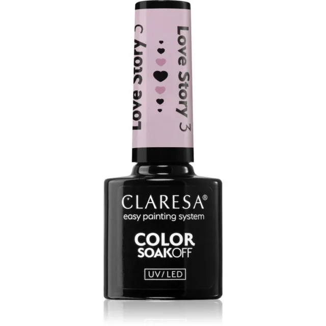 Claresa SoakOff UV/LED Color Love Story Geelküünelakk varjund 3 5 g