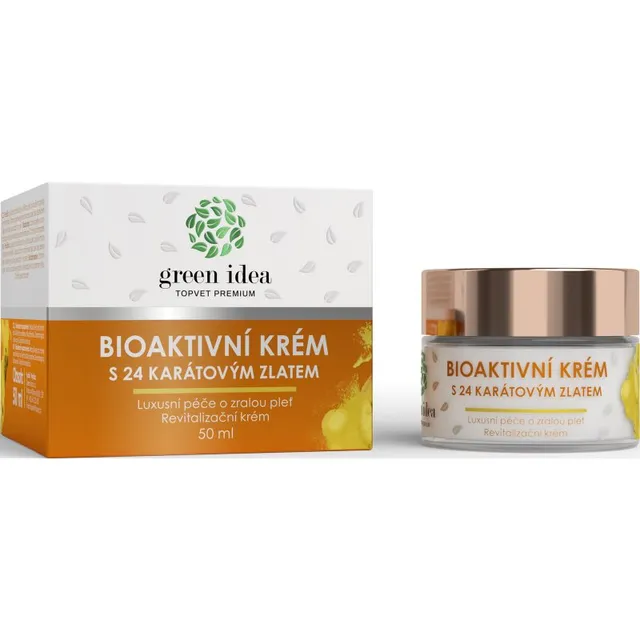 Green Idea Bioaktivní krém s 24 karátovým zlatem luksuslik hooldus küpsele nahale 50 ml