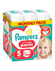 Pampers Active Baby Pants Mähkmed, Suurus 5, 164 tk