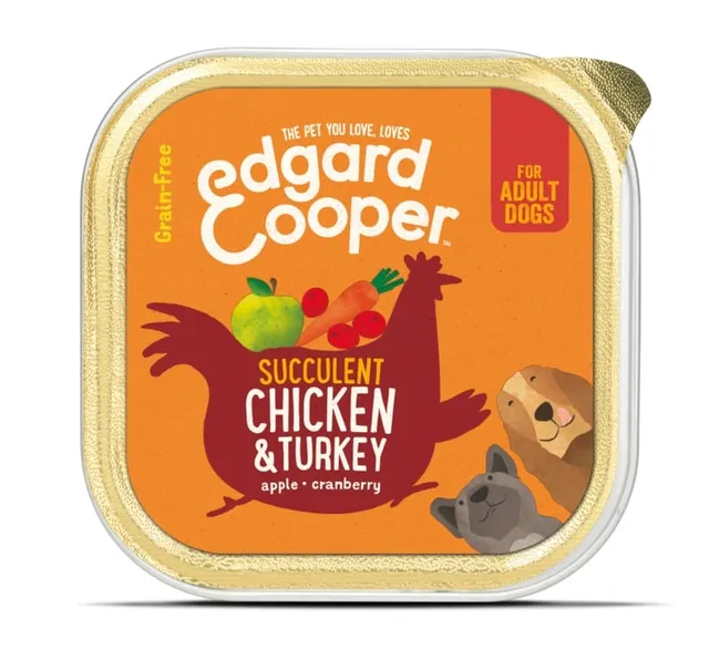 Edgard Cooper koerakonserv, kana/kalkun, 150 g