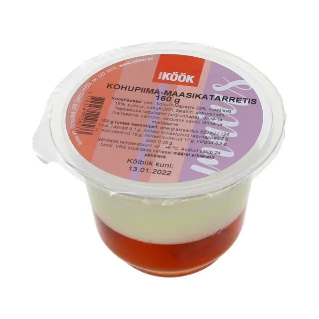 Kohupiima-maasikatarretis, SELVERI KÖÖK, 160 g