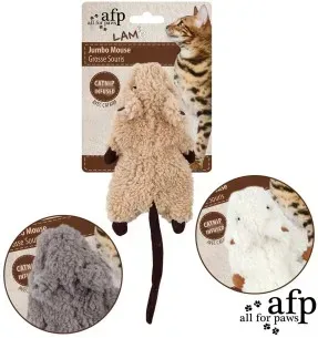 Mänguasi kassile Jumbo Crinkle Catnip Rodent (AFP - Lamb Cat)