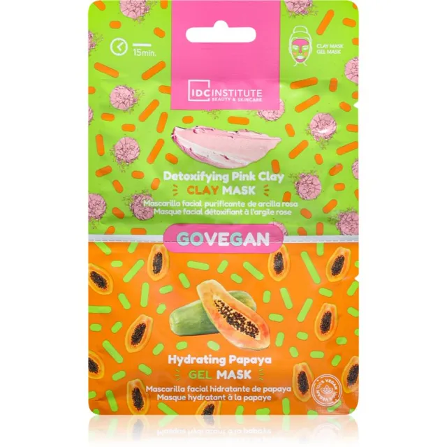 IDC Institute Go Vegan Taastav ja niisutav näomask 2x6 g