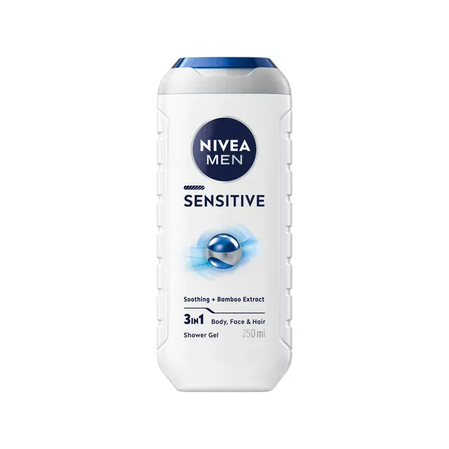 Dušigeel Sensitive meestele, NIVEA, 250 ml