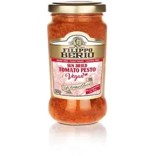 Filippo Berio Vegan päikesekuivatatud tomatitega pesto 190g