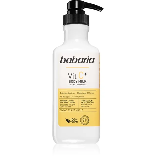 Babaria Vitamin C Niisutav kehapiim kõigile nahatüüpidele 500 ml