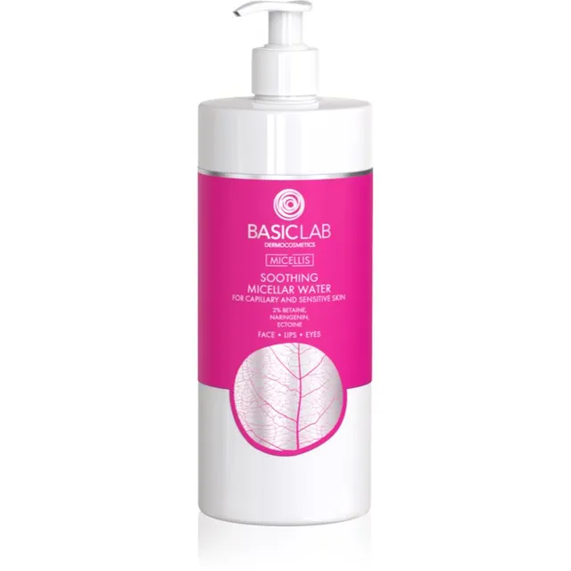 BasicLab Dermocosmetics Micellis Rahustav mitsellaarvesi punetama kippuvale nahale 500 ml