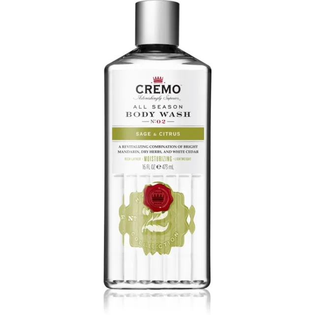 Cremo Sage & Citrus Body Wash Dušigeel meestele 475 ml