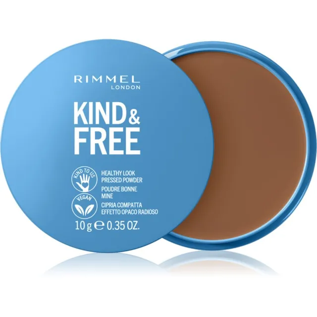 Rimmel Kind & Free Pressed Powder Matistav puuder varjund 50 Deep 10 g