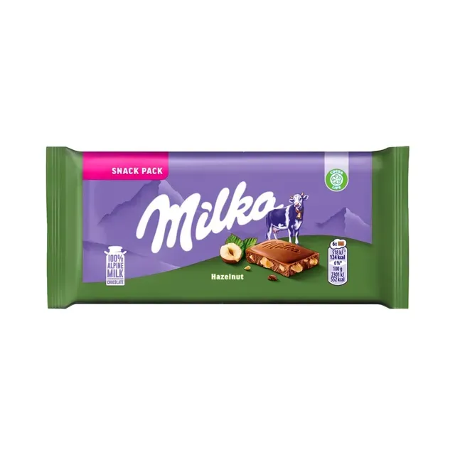 Piimašokolaad pähklitega, MILKA, 45 g