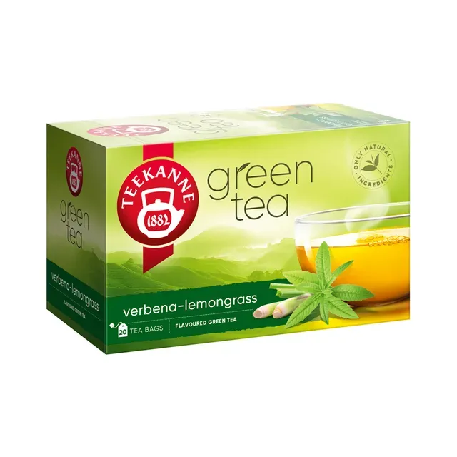 Roheline tee raudürdi ja sidrunheinaga niidiga kotis 20pk, TEEKANNE, 35 g