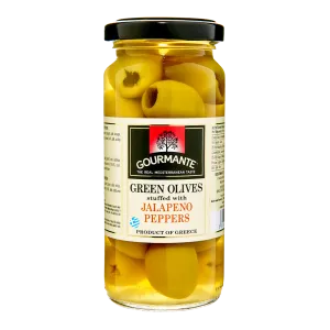 Gourmante roh.oliivid 227g jalapenoga