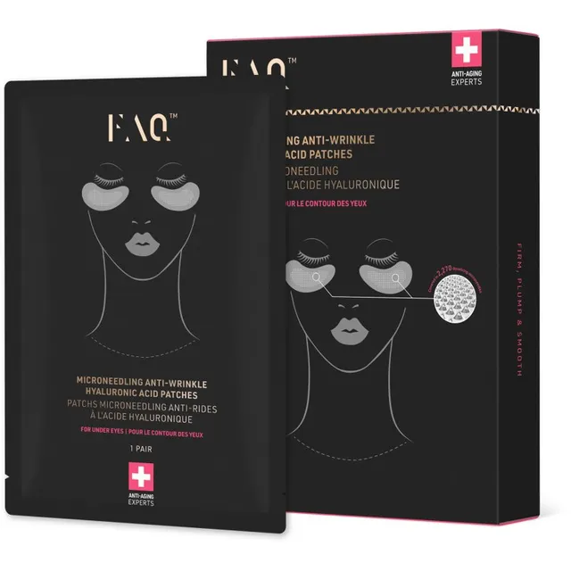 FOREO FAQ™ Microneedling Anti-Wrinkle kortsudevastased plaastrid silmade alla hüaluroonhappega 3x2 tk