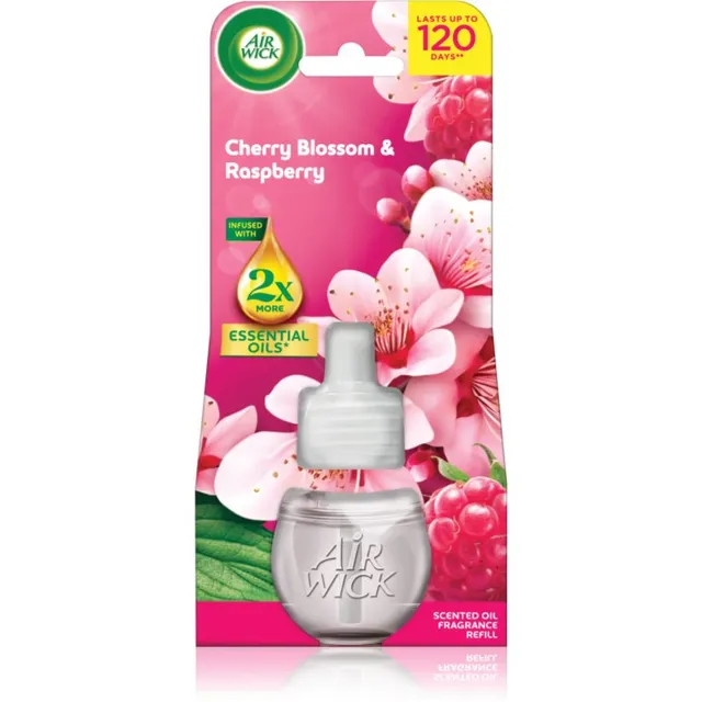 Air Wick Cherry Blossom & Rasberry Elektriise hajuti täidis 19 ml