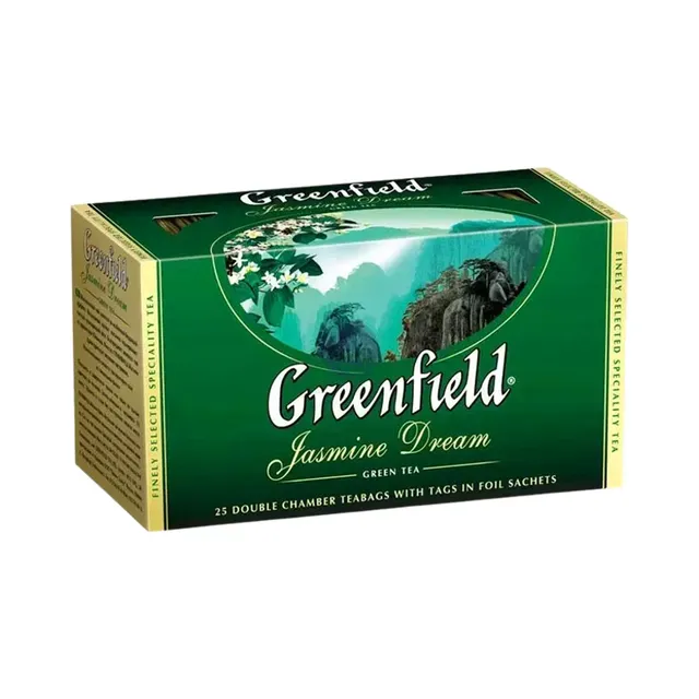 Roheline tee Jasmine 25 x 2 g, GREENFIELD, 50 g