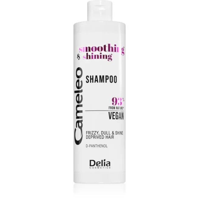 Delia Cosmetics Cameleo Smoothing & Shining Silendav šampoon ohjeldamatutele ja käharatele juustele 400 ml
