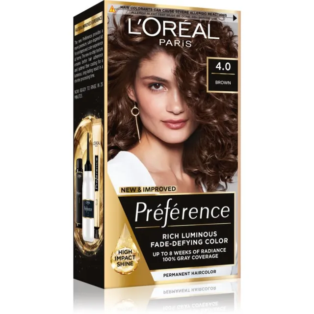 L’Oréal Paris Préférence Püsijuuksevärv varjund 4.0 Tahiti Brown 1 tk