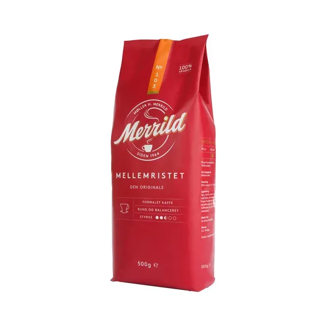 Filtrikohv 103 Mellemristet, MERRILD, 500 g