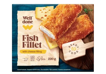 Külm.kalafilee juustuga WELL DONE, 220g