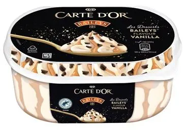 Jäätis CARTE D'OR Bailey's vanilje 485g