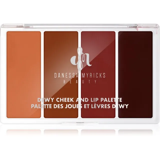Danessa Myricks Beauty Dewy Cheek & Lip Palette Multifunktsionaalne näopalett näole varjund Dew It Undercover 25 g