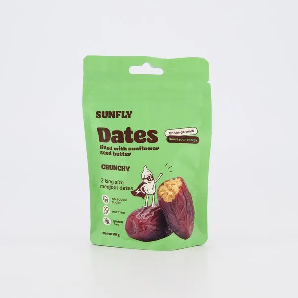 Datlid täidetud päevalilleseemnekreemiga Crunchy 60g
