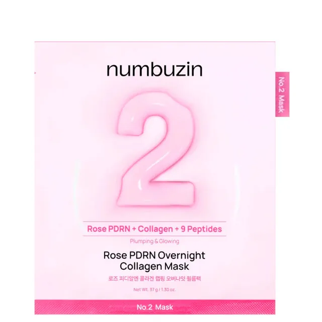 NUMBUZIN No.2 Rose PDRN Overnight Collagen Plumping Sheet Mask 37g