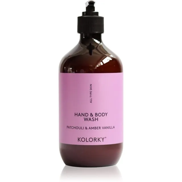 Kolorky Hand & Body Wash Pesugeel kätele ja kehale Patchouli &Amber Vanilla 490 ml