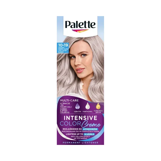 Püsivärv Intensive Color 10-19 Jahe Hõbeblond, PALETTE, 1 tk