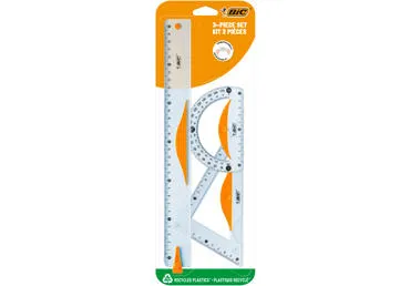 Geomeetriakomplekt BIC 3 osa