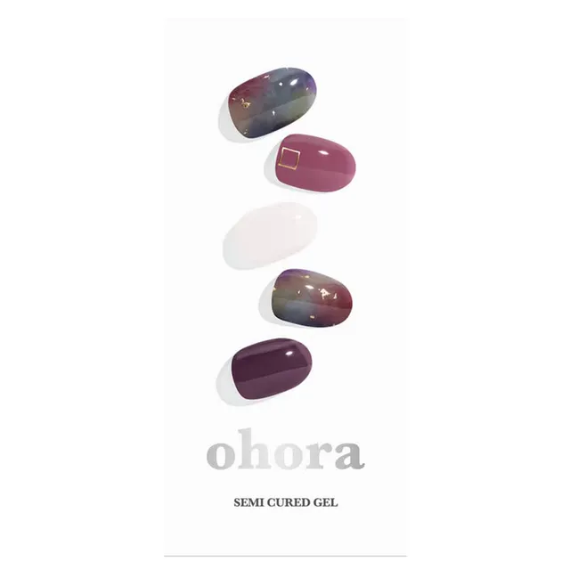 OHORA Semi Cured Gel Nail Strips N Tie-Dye 30pcs