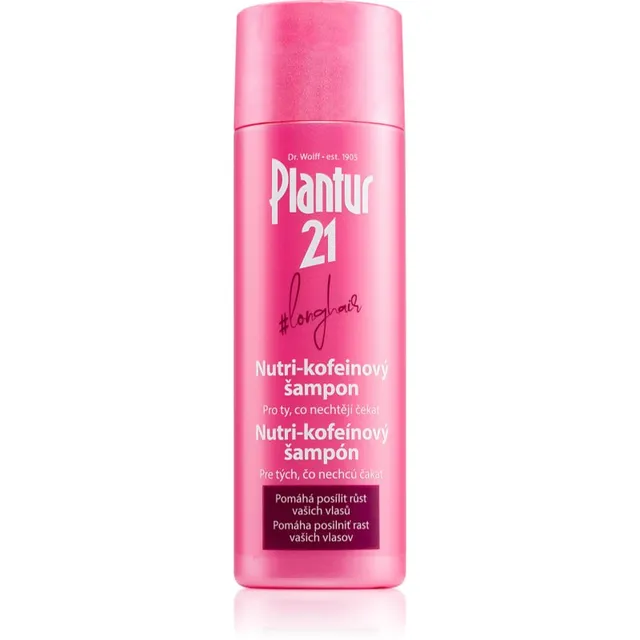 Plantur 21 #longhair Nutri-kofeiini šampoon juuksejuurte tugevdamiseks ja juuksekasvu parandamiseks 200 ml