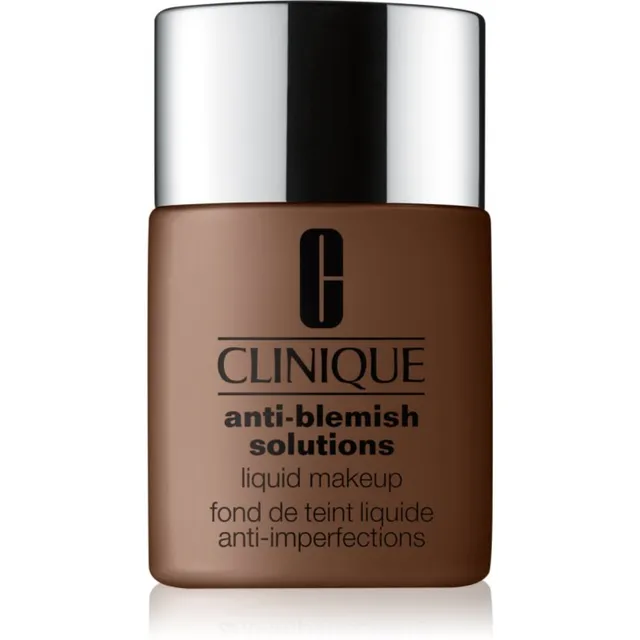 Clinique Anti-Blemish Solutions™ Liquid Makeup Väga hea katvusega jumestuskreem rasusele akne kalduvustega nahale varjund CN 126 Espresso 30 ml