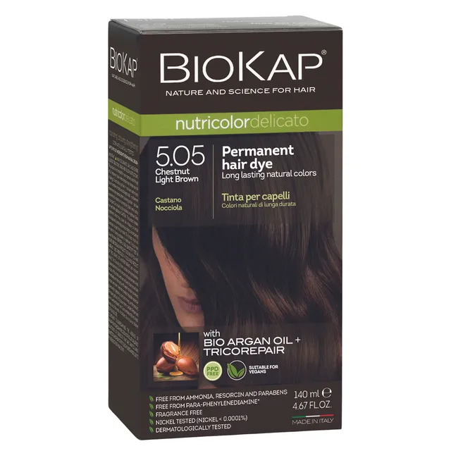 BIOKAP Nutricolor Delicato 5.05 Permanent Hair Dye 140ml