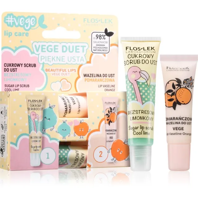 FlosLek Laboratorium Set Vege Duet Huulepulkade komplekt 2 tk