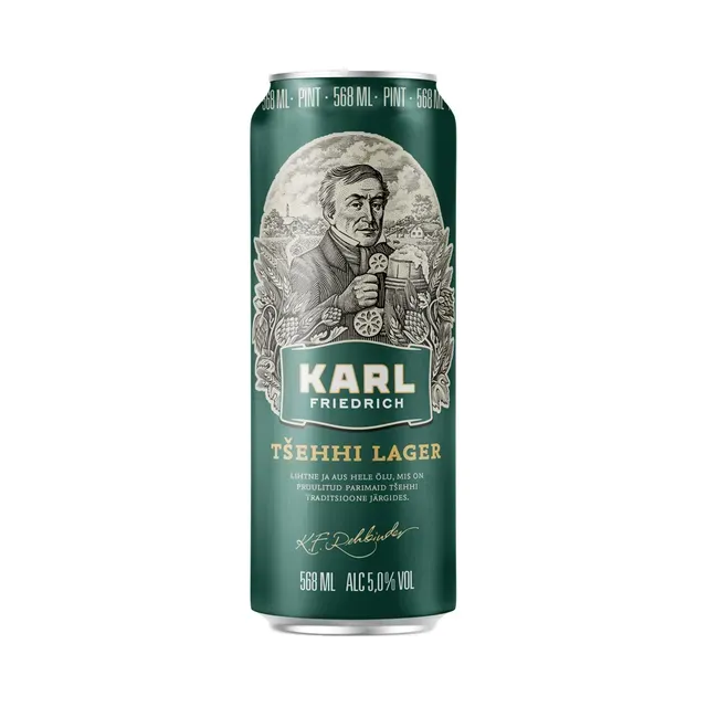 Õlu Friedrich Tšehhi Lager, KARL FRIEDRICH, 568 ml