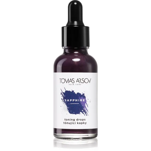 Tomas Arsov Sapphire Toning Drops Juuksehooldus helendatud ja külmadele blondidele juuksetoonidele 30 ml