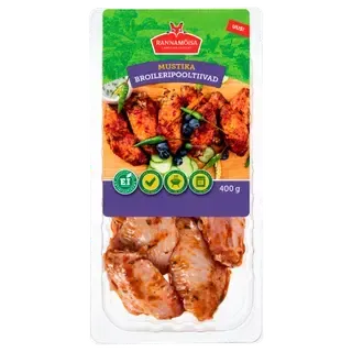 Rannamoisa Mustika Broileripooltiivad 400G