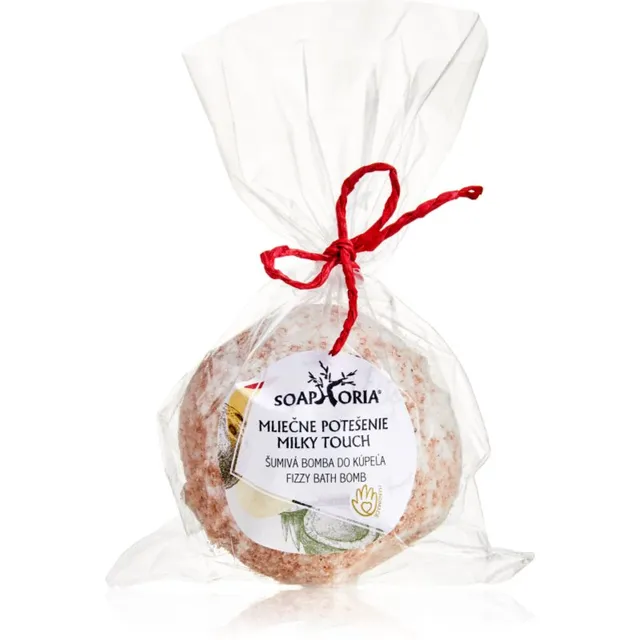 Soaphoria Milky Touch Fizzy Bath Bomb Taastav vannipomm pinguldava toimega 85 g