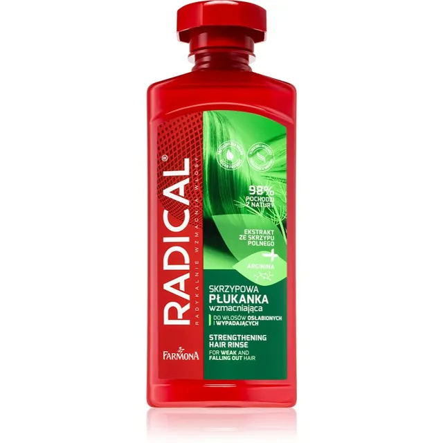 Farmona Radical Strengthening Hair Rinse Tugevdav hooldus nõrkadele välja langema kippuvatele juustele 400 ml