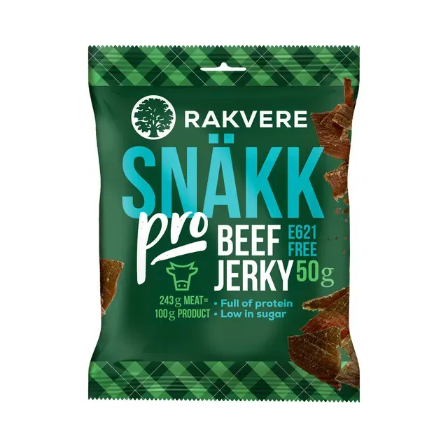 Rakvere Veiselihasnäkk Pro Beef Jerky 50g