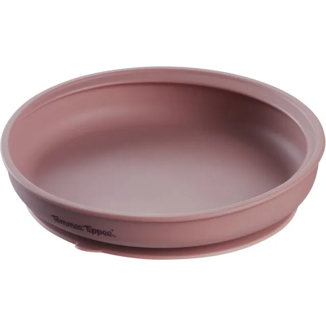 Tommee Tippee EasiStick™ Silicone Weaning Plate taldrik iminapaga 4m+ Pink 1 tk