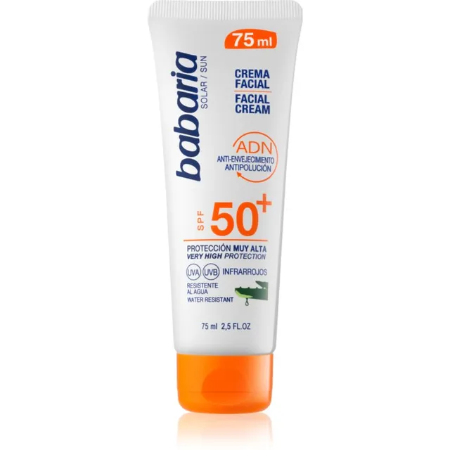 Babaria Sun Face Päevituskreem näole SPF 50+ 75 ml