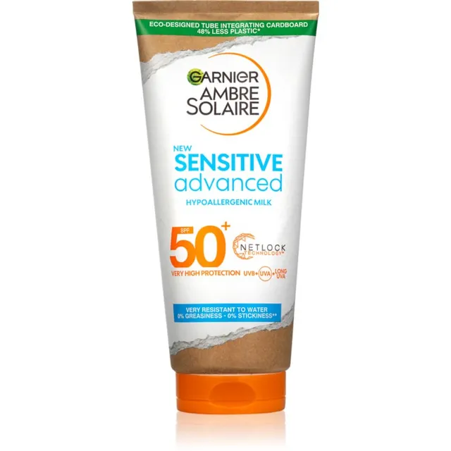 Garnier Ambre Solaire Sensitive Advanced Päevituspiim tundlikule nahale SPF 50+ 175 ml
