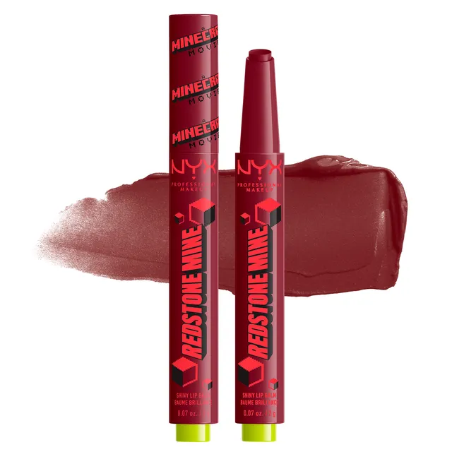 NYX A Minecraft Movie Shiny Lip Balm Redstone Mine 2g